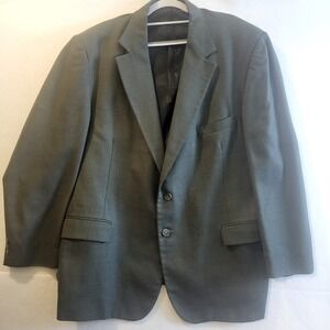 Vtg. Hardwick Men's Blazer,Wool, Houndstooth, Greenish Brown,  Size 50 R